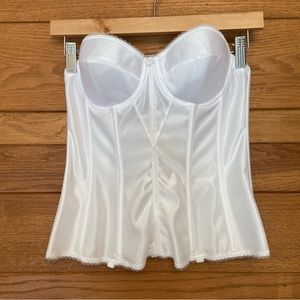 Dominique Intimate Apparel white bustier corset